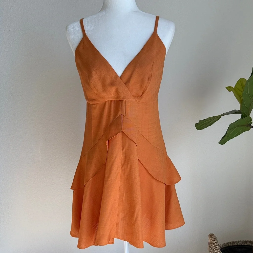 SANDRO Ruffled mini dress - Picture 5 of 7